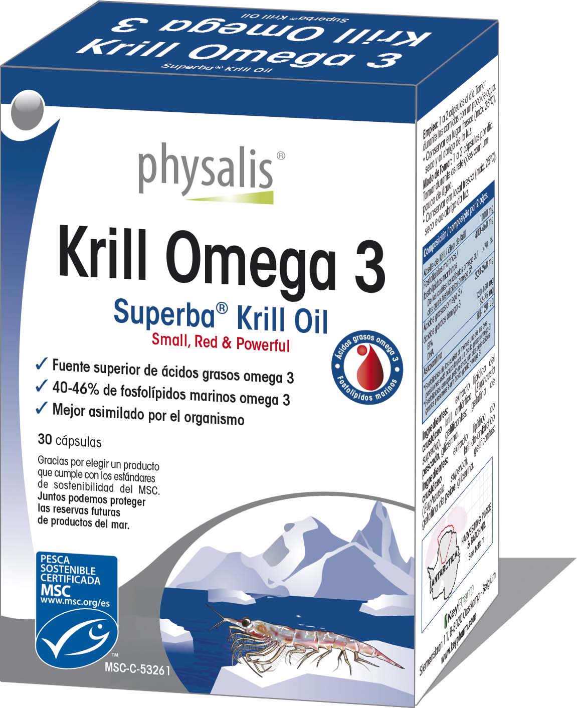 Krill Omega 3 Keypharm Complementos alimenticios naturales
